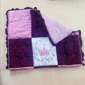 Toddler princess comforter